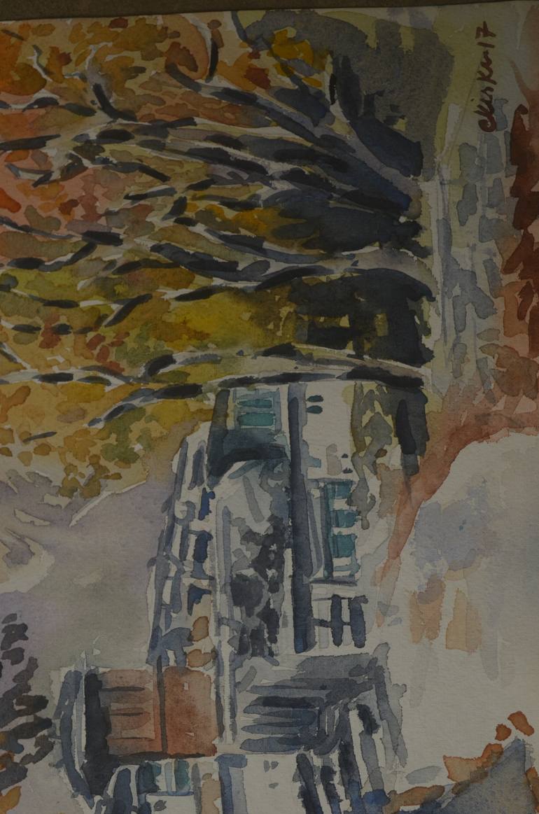 Original Documentary Landscape Painting by C H H A B I K I S K U