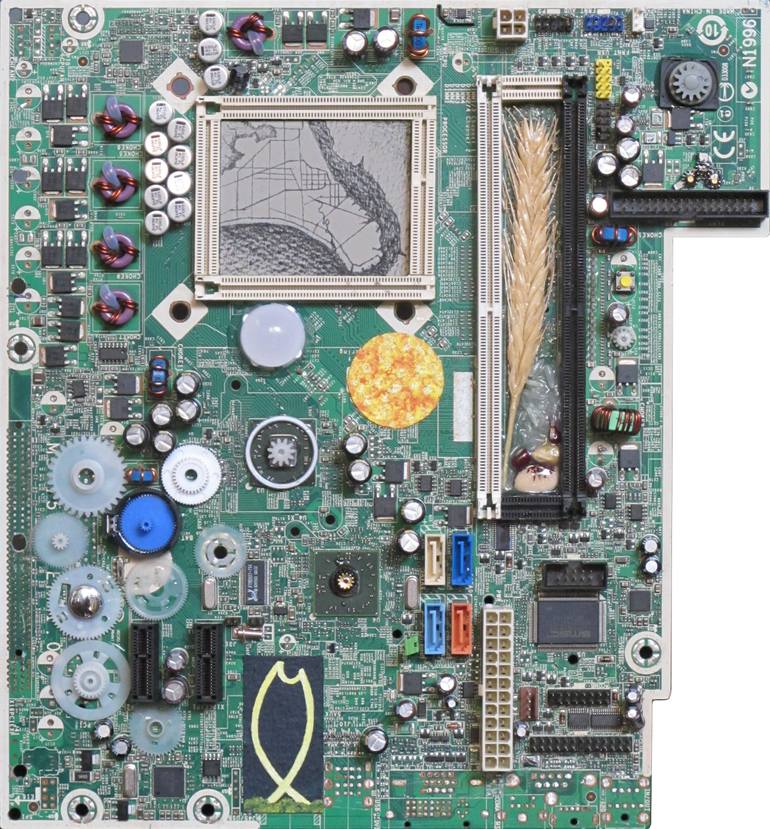 Original Conceptual World Culture Mixed Media by Walter Miranda