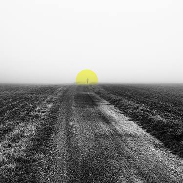lonely walker and yellow circle - Limited Edition of 20 thumb