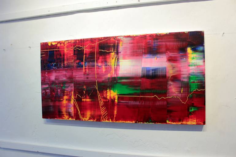 Original Abstract Expressionism Abstract Painting by Michael Lauer