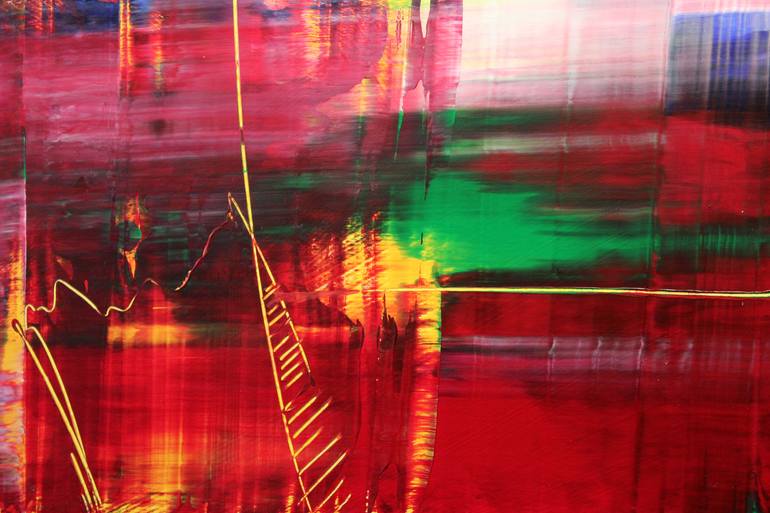 Original Abstract Expressionism Abstract Painting by Michael Lauer