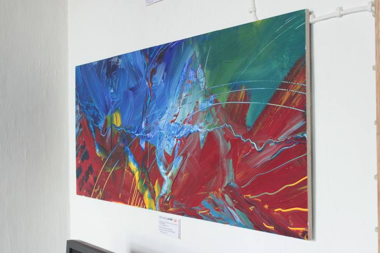Original Abstract Expressionism Abstract Painting by Michael Lauer