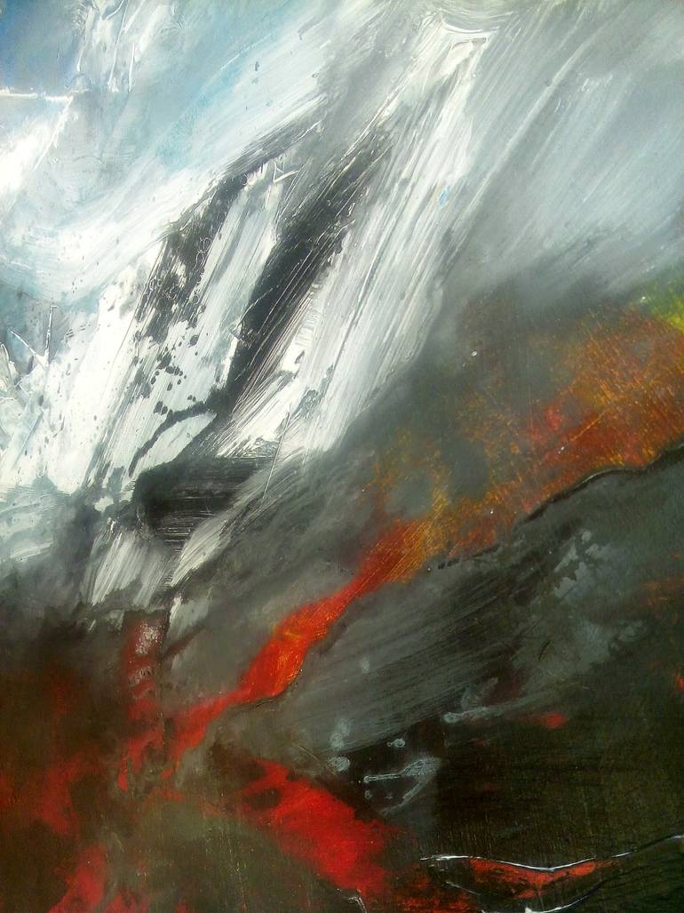Original Abstract Expressionism Abstract Painting by Michael Lauer