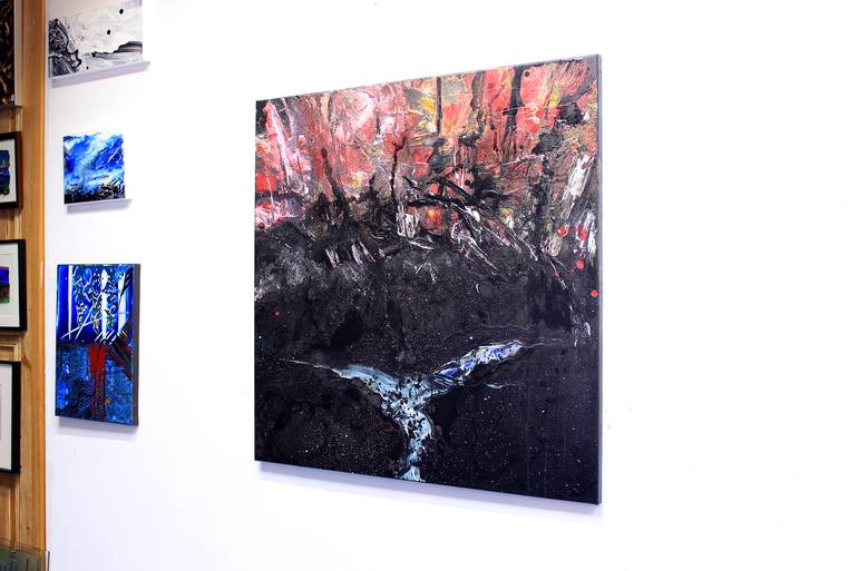 Original Abstract Expressionism Abstract Painting by Michael Lauer