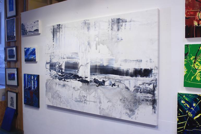 Original Abstract Expressionism Abstract Painting by Michael Lauer