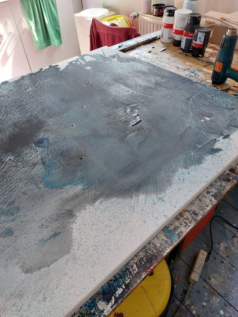Original Abstract Expressionism Abstract Painting by Michael Lauer