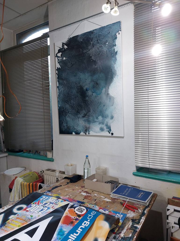 Original Abstract Expressionism Abstract Painting by Michael Lauer