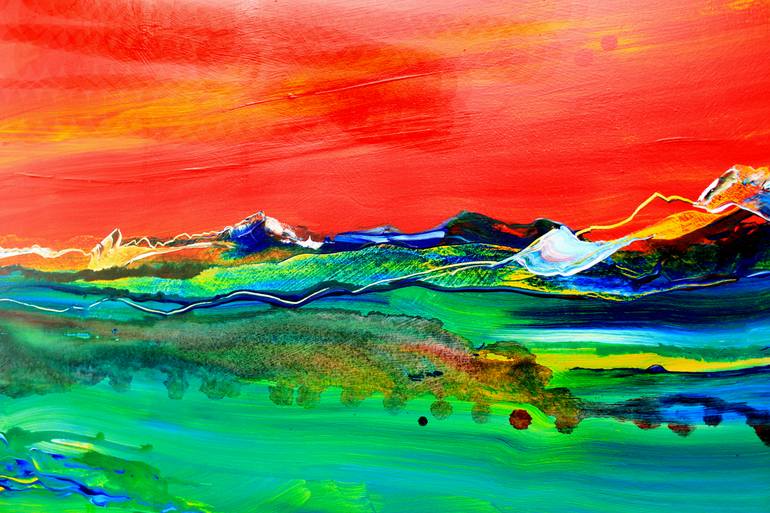Original Abstract Expressionism Abstract Painting by Michael Lauer