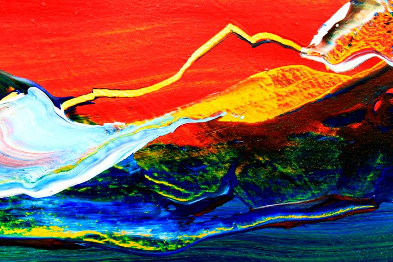 Original Abstract Expressionism Abstract Painting by Michael Lauer