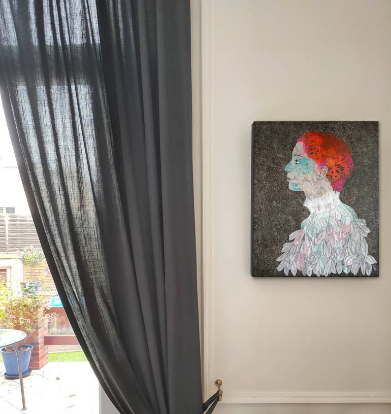 Original Figurative People Mixed Media by Cécile Duchêne Malissin