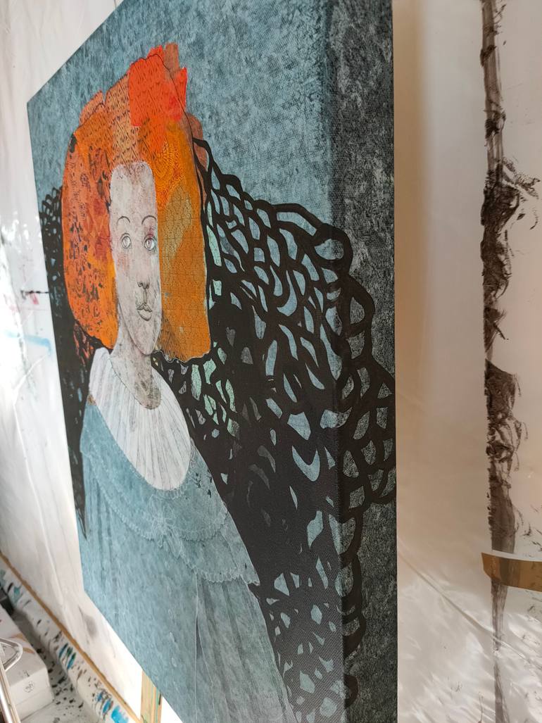 Original Expressionism People Mixed Media by Cécile Duchêne Malissin