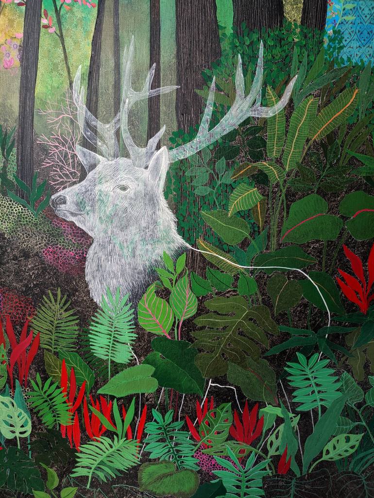 Original Figurative Animal Painting by Cécile Duchêne Malissin