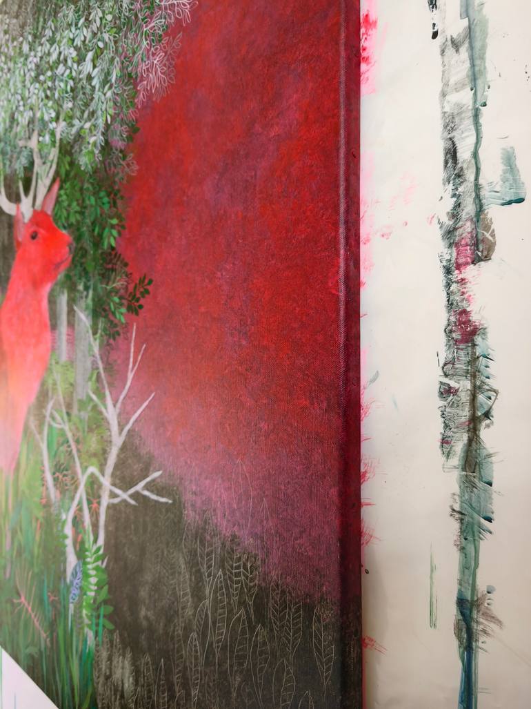 Original Expressionism Animal Mixed Media by Cécile Duchêne Malissin