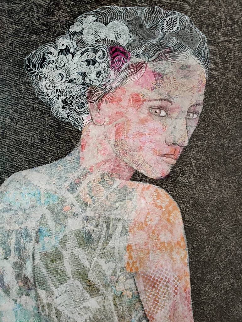 Original Portrait Mixed Media by Cécile Duchêne Malissin