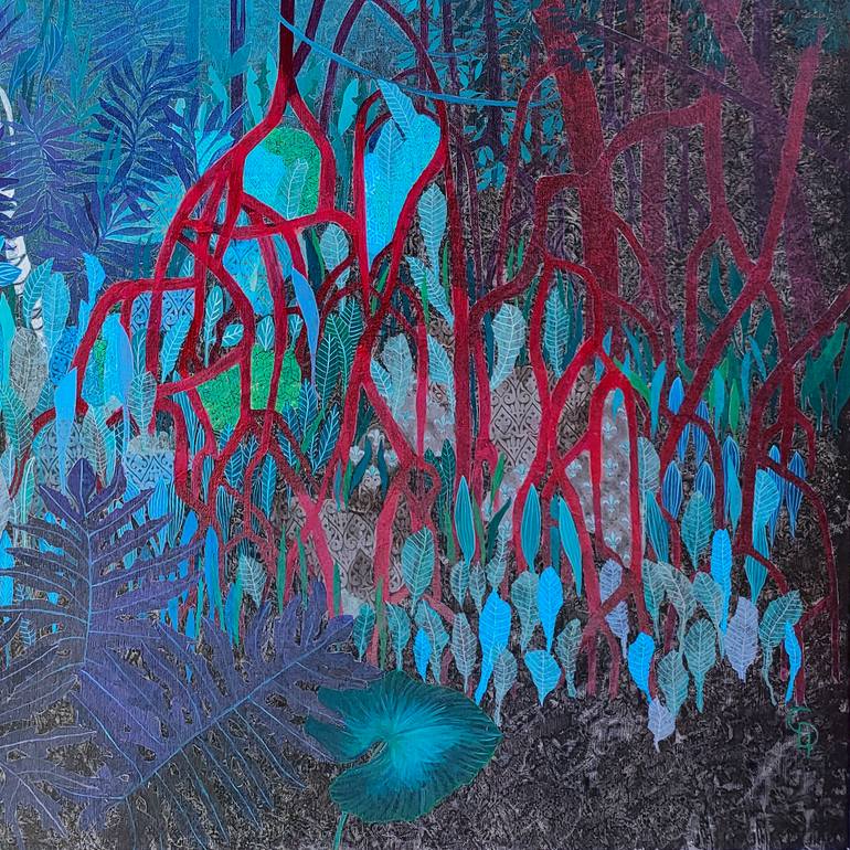 Original Figurative Animal Mixed Media by Cécile Duchêne Malissin