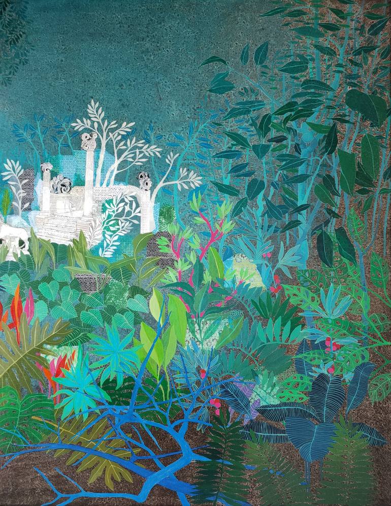 Original Figurative Landscape Mixed Media by Cécile Duchêne Malissin