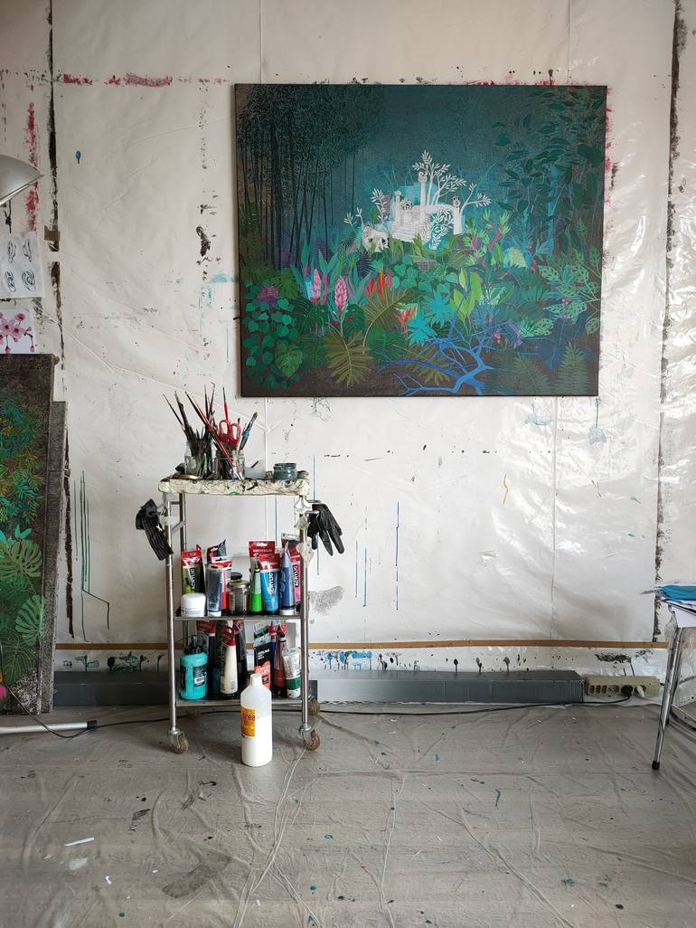 Original Figurative Landscape Mixed Media by Cécile Duchêne Malissin