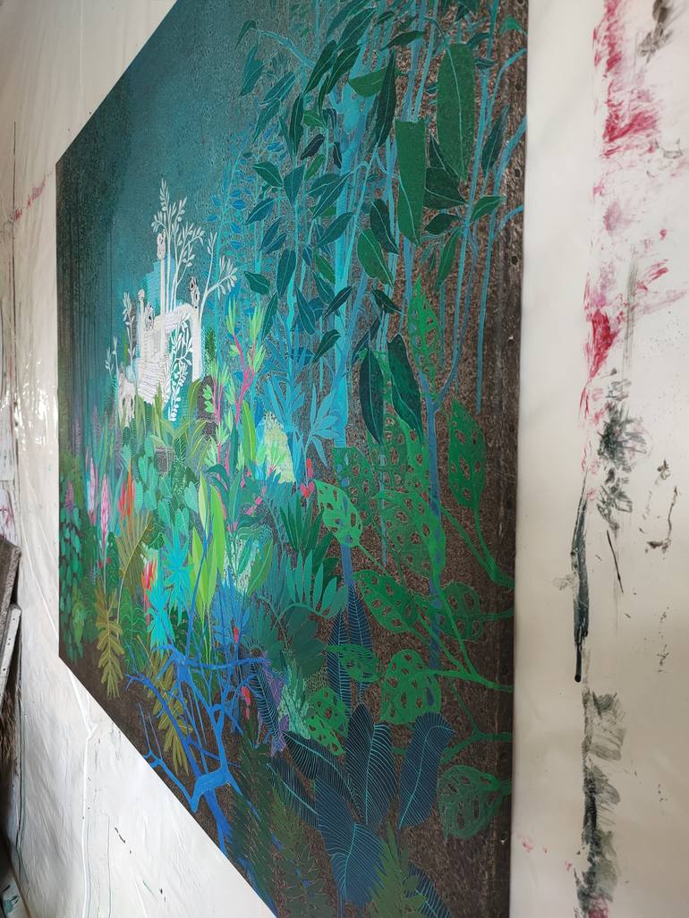 Original Figurative Landscape Mixed Media by Cécile Duchêne Malissin