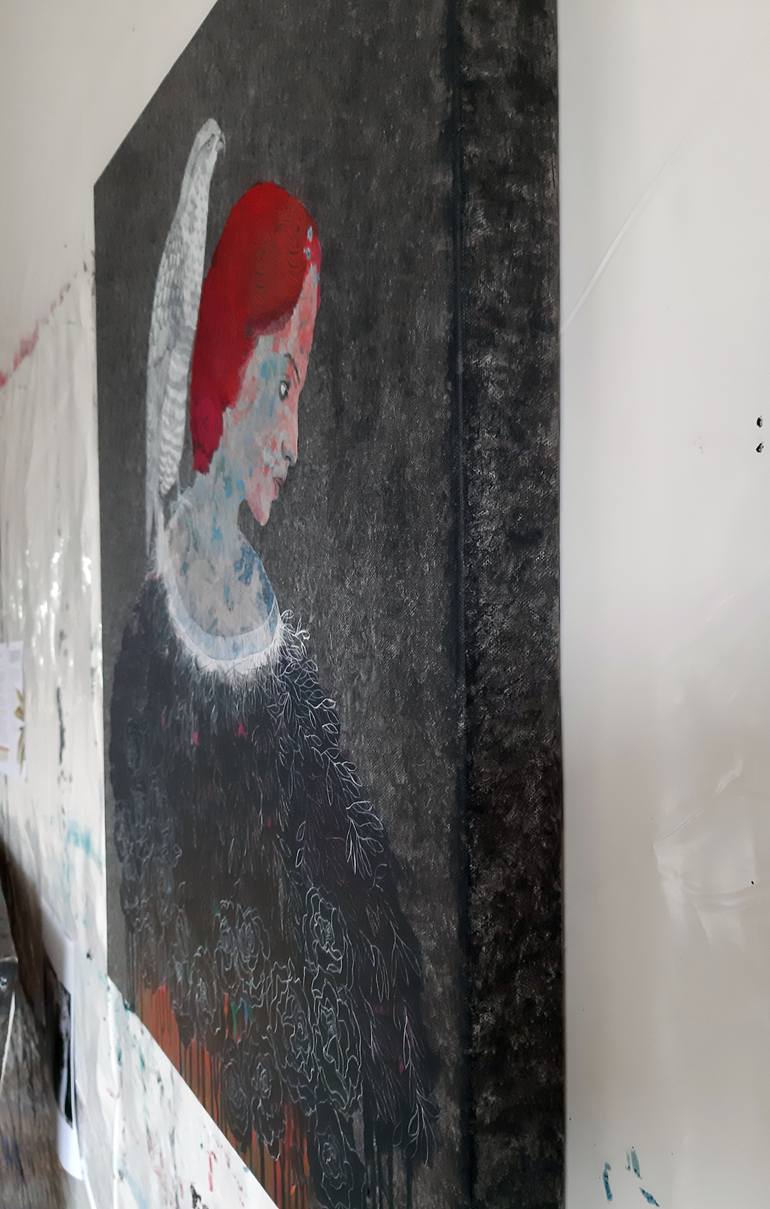Original Figurative People Mixed Media by Cécile Duchêne Malissin