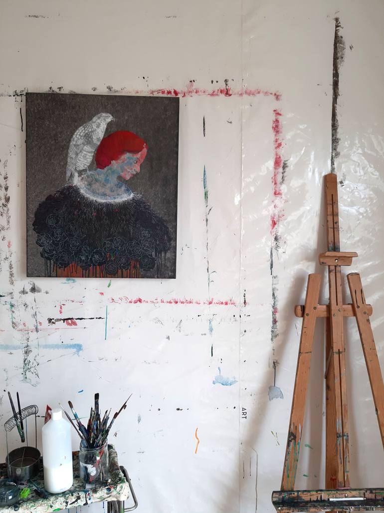 Original Figurative People Mixed Media by Cécile Duchêne Malissin