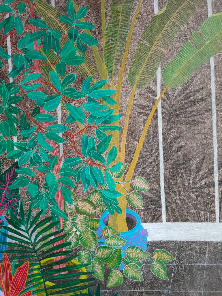 Original Figurative Garden Painting by Cécile Duchêne Malissin