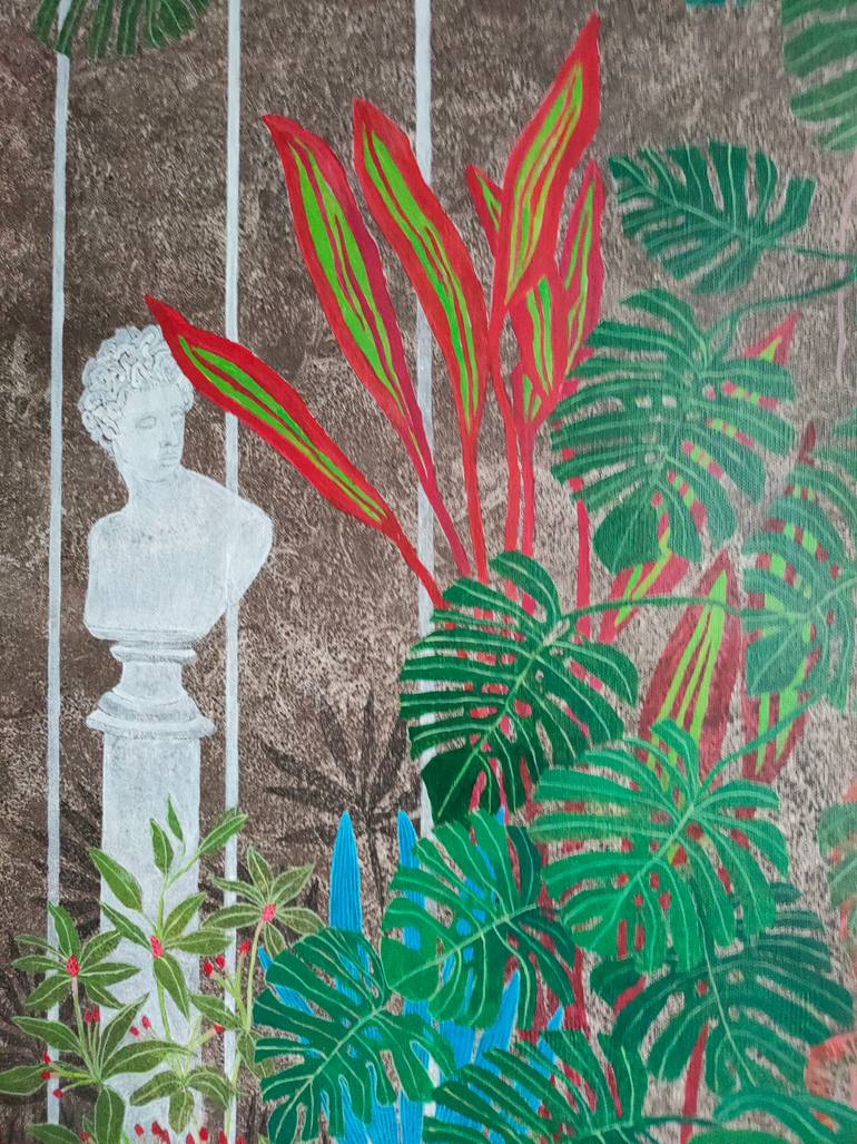 Original Figurative Garden Painting by Cécile Duchêne Malissin