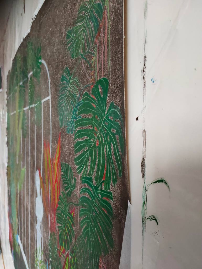 Original Figurative Garden Painting by Cécile Duchêne Malissin