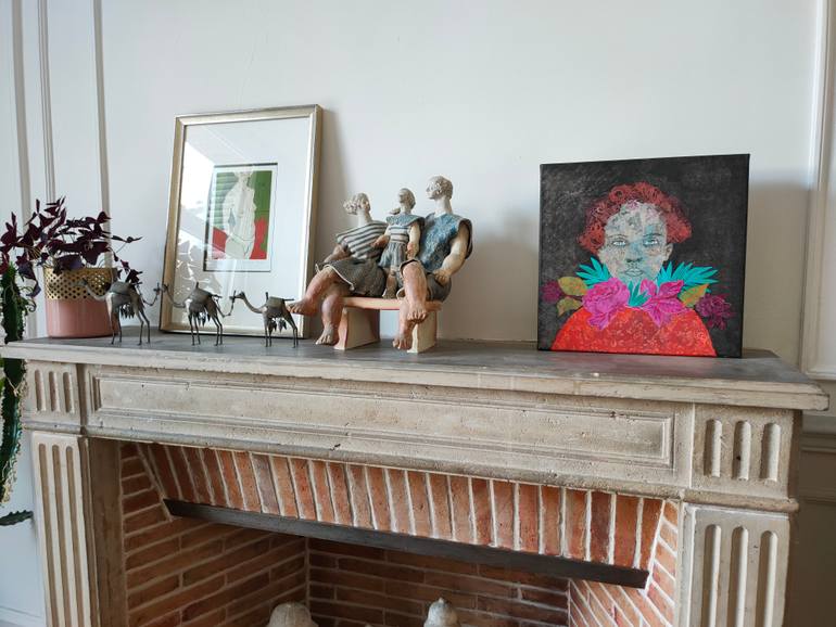 Original Figurative People Painting by Cécile Duchêne Malissin