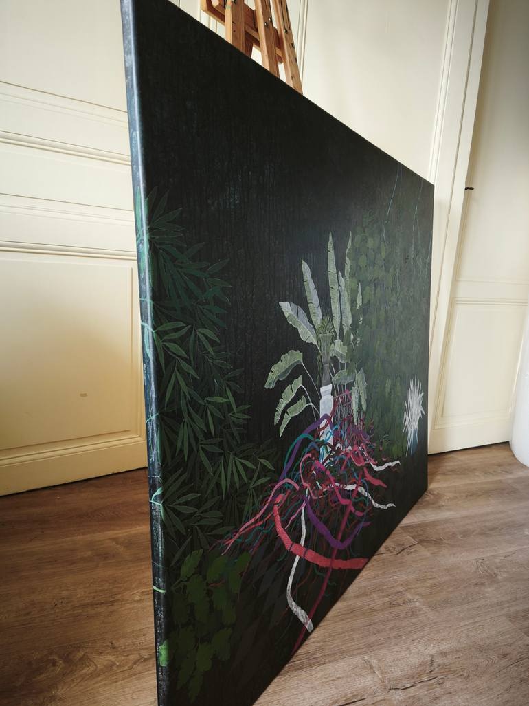 Original Figurative Garden Painting by Cécile Duchêne Malissin