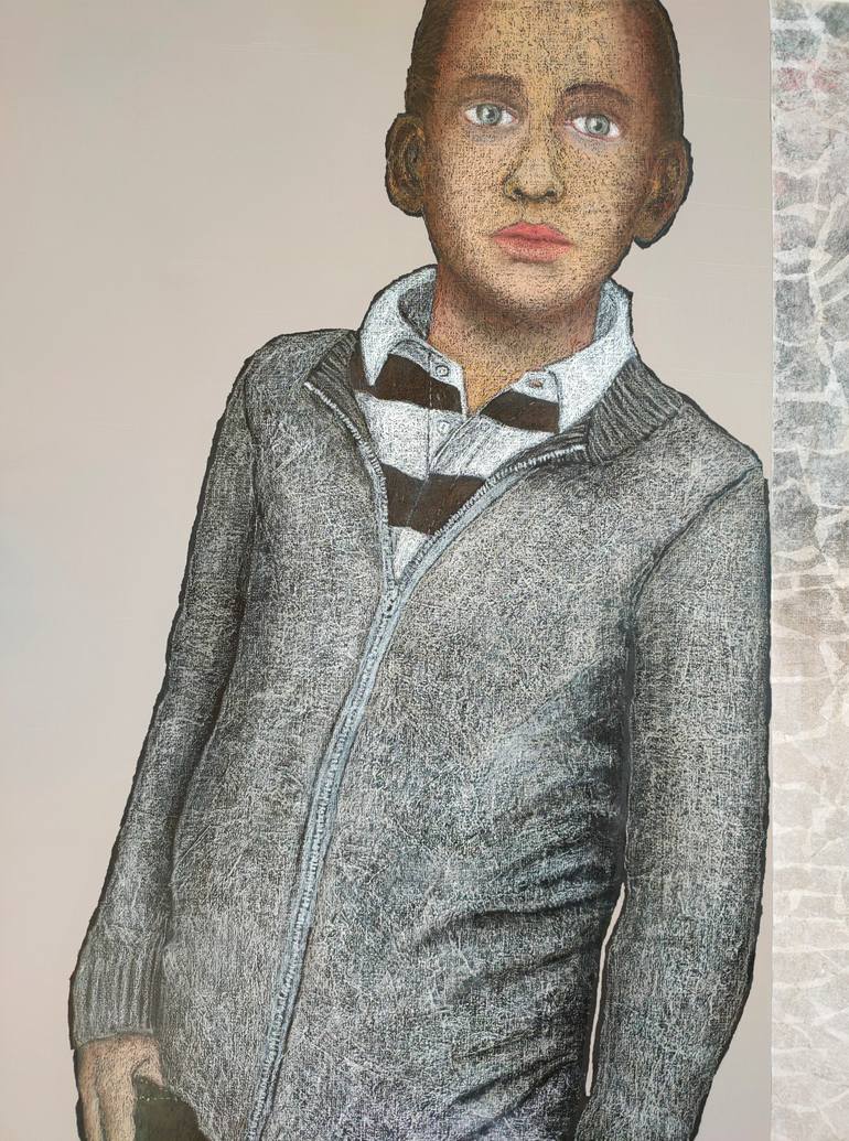 Original Expressionism People Mixed Media by Cécile Duchêne Malissin