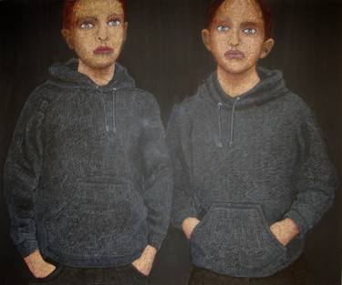 Original Figurative Kids Paintings by Cécile Duchêne Malissin