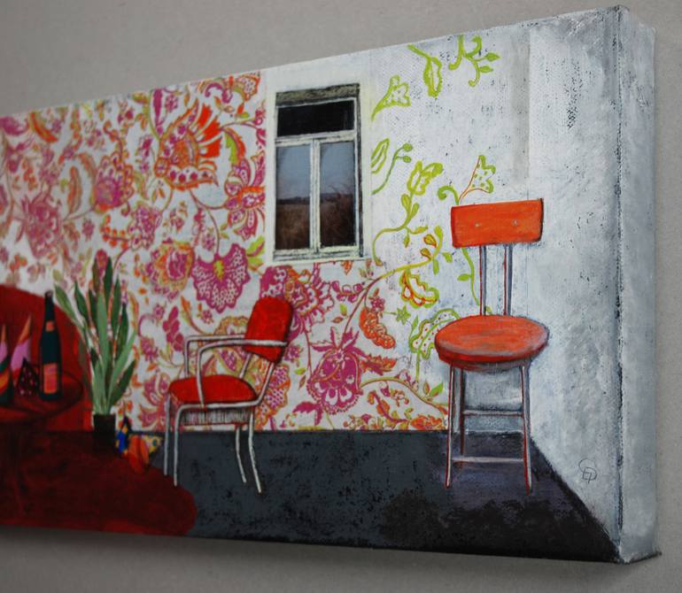 Original Fine Art Interiors Painting by Cécile Duchêne Malissin