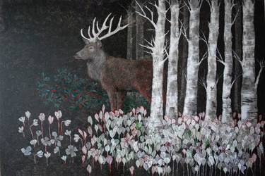 Original Conceptual Animal Paintings by Cécile Duchêne Malissin