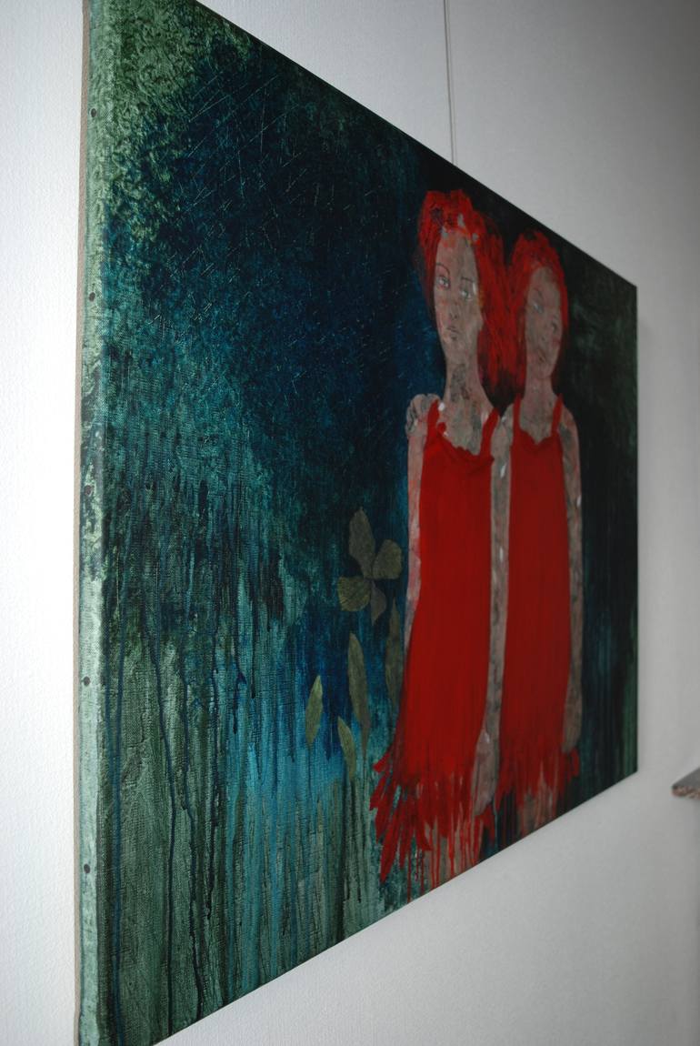 Original Conceptual People Painting by Cécile Duchêne Malissin