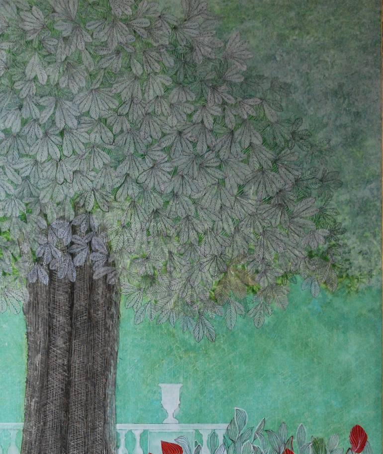 Original Garden Painting by Cécile Duchêne Malissin