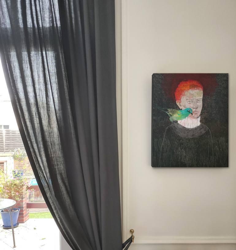 Original Figurative Portrait Painting by Cécile Duchêne Malissin