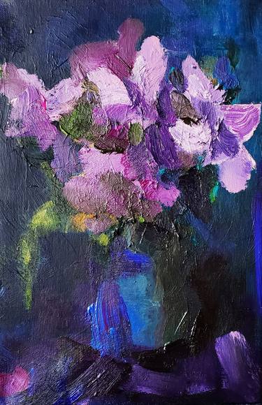 Original Impressionism Floral Paintings by Birgit Huttemann-Holz