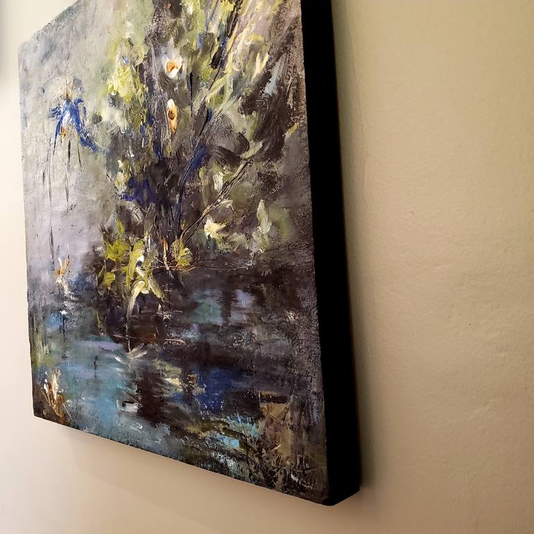 Original Abstract Landscape Painting by Birgit Huttemann-Holz