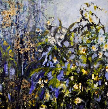 Original Abstract Expressionism Botanic Paintings by Birgit Huttemann-Holz