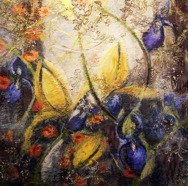 Original Impressionism Floral Paintings by Birgit Huttemann-Holz