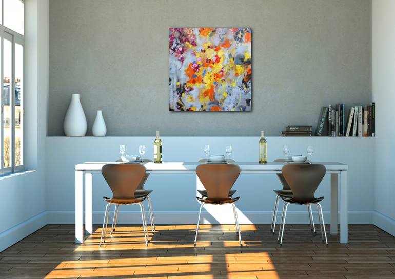 Original Abstract Painting by Birgit Huttemann-Holz