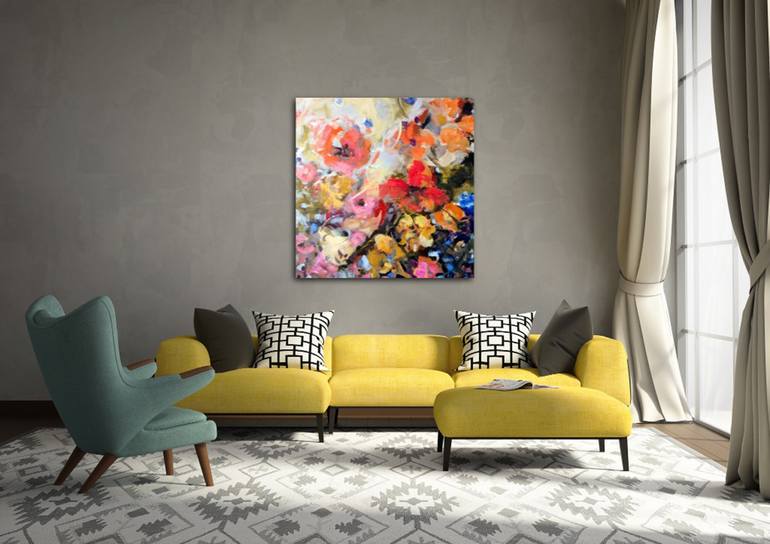 Original Abstract Painting by Birgit Huttemann-Holz