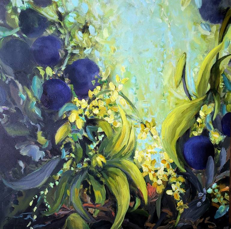 Original Fine Art Landscape Paintings by Birgit Huttemann-Holz