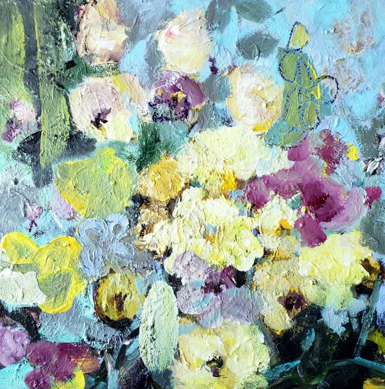 Original Abstract Expressionism Abstract Paintings by Birgit Huttemann-Holz