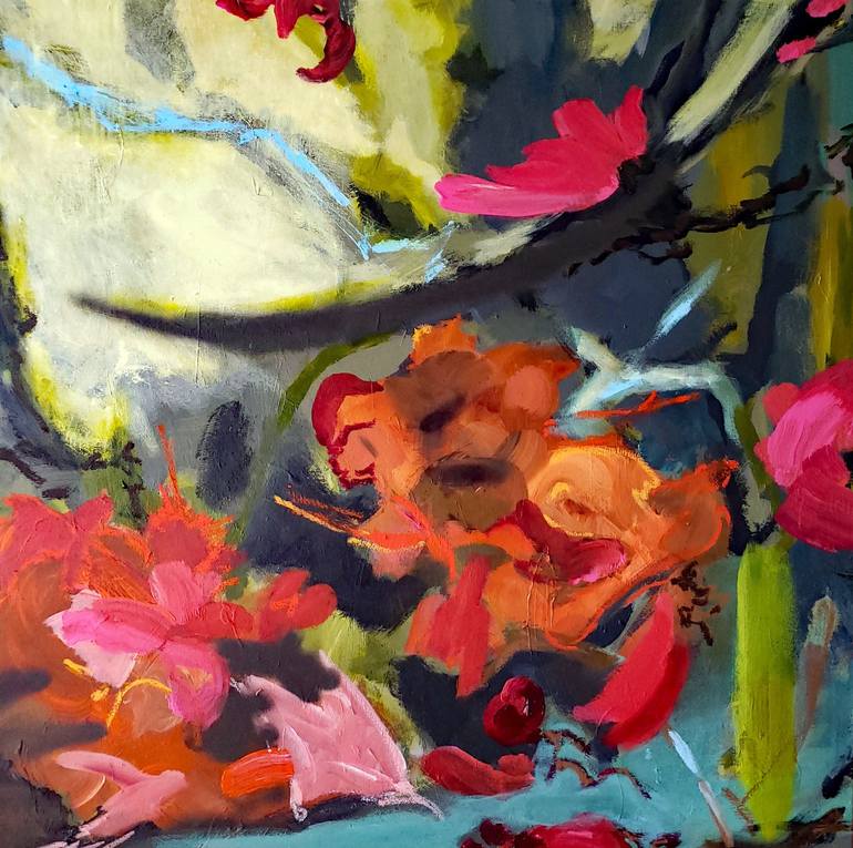 Original Abstract Expressionism Landscape Paintings by Birgit Huttemann-Holz