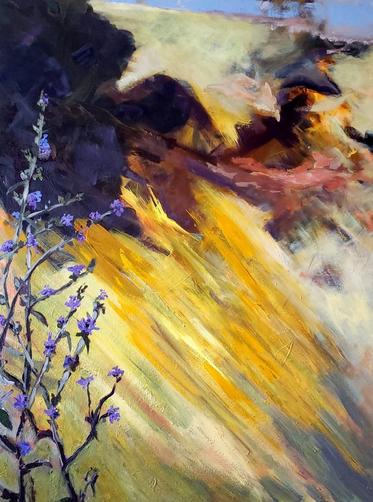 Original Expressionism Landscape Paintings by Birgit Huttemann-Holz