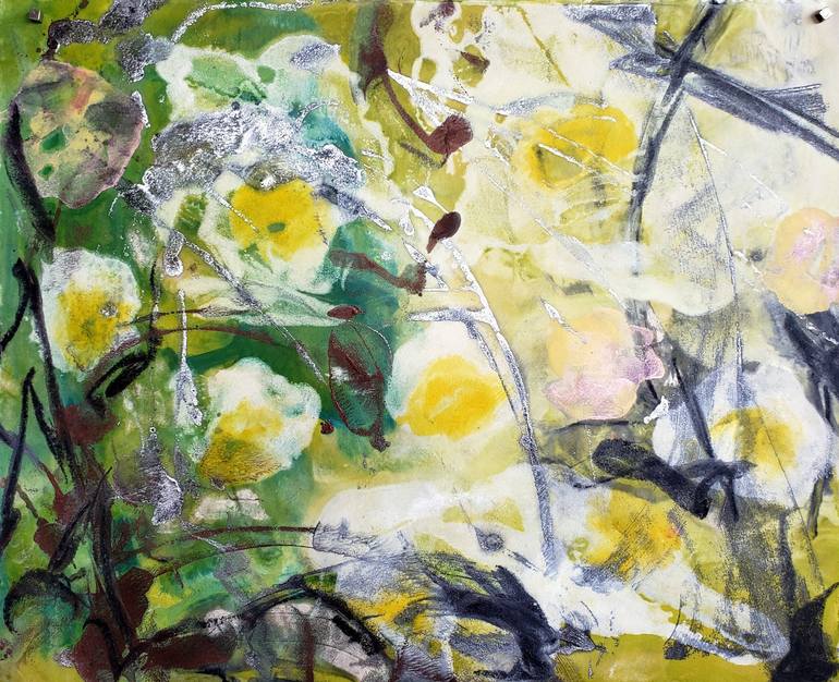 Original Abstract Expressionism Abstract Printmaking by Birgit Huttemann-Holz
