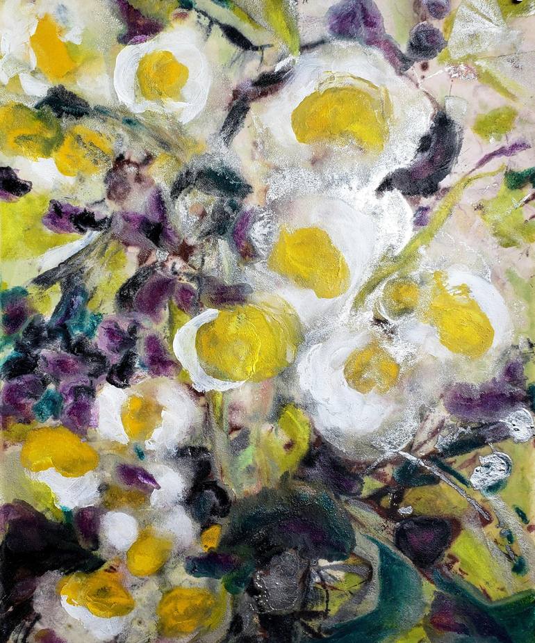 Original Abstract Expressionism Abstract Printmaking by Birgit Huttemann-Holz