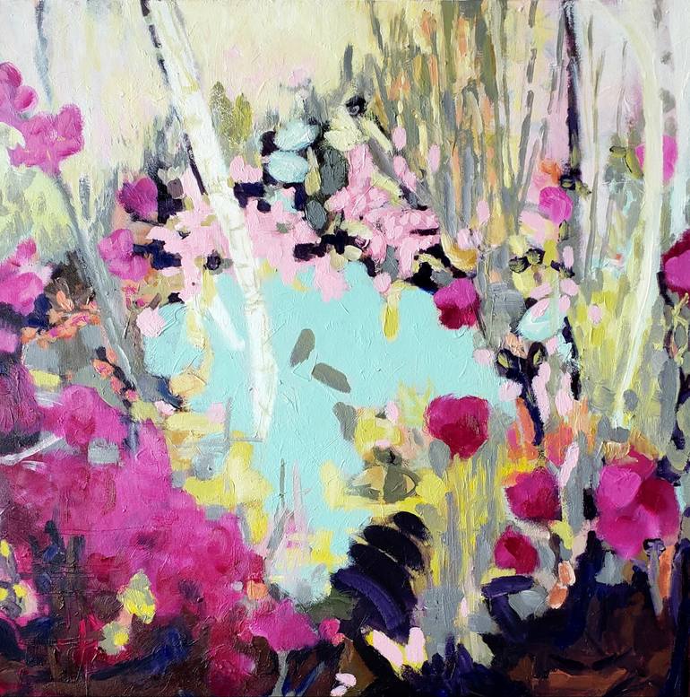 Original Expressionism Landscape Paintings by Birgit Huttemann-Holz