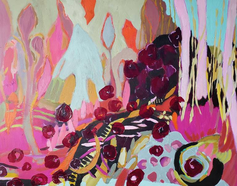 Print of Abstract Paintings by Birgit Huttemann-Holz